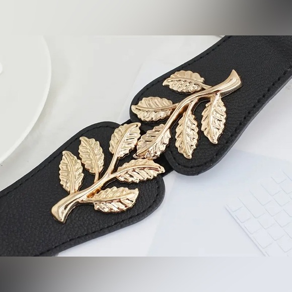 NEW-Elastic Waist Belt Black - Picture 2 of 7